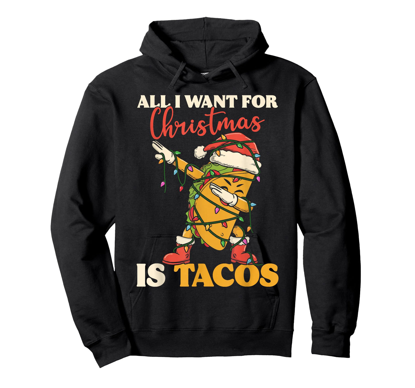 All I Want for Christmas is Tacos Funny Dabbing Mexican Dab T-Shirt