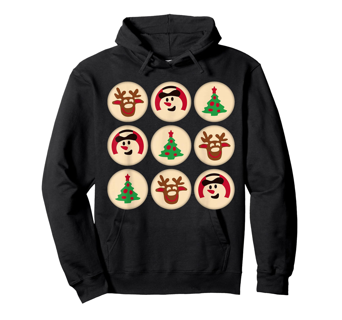 Christmas Cute Sugar Cookie Christmas Tree Snowman Reindeer T-Shirt