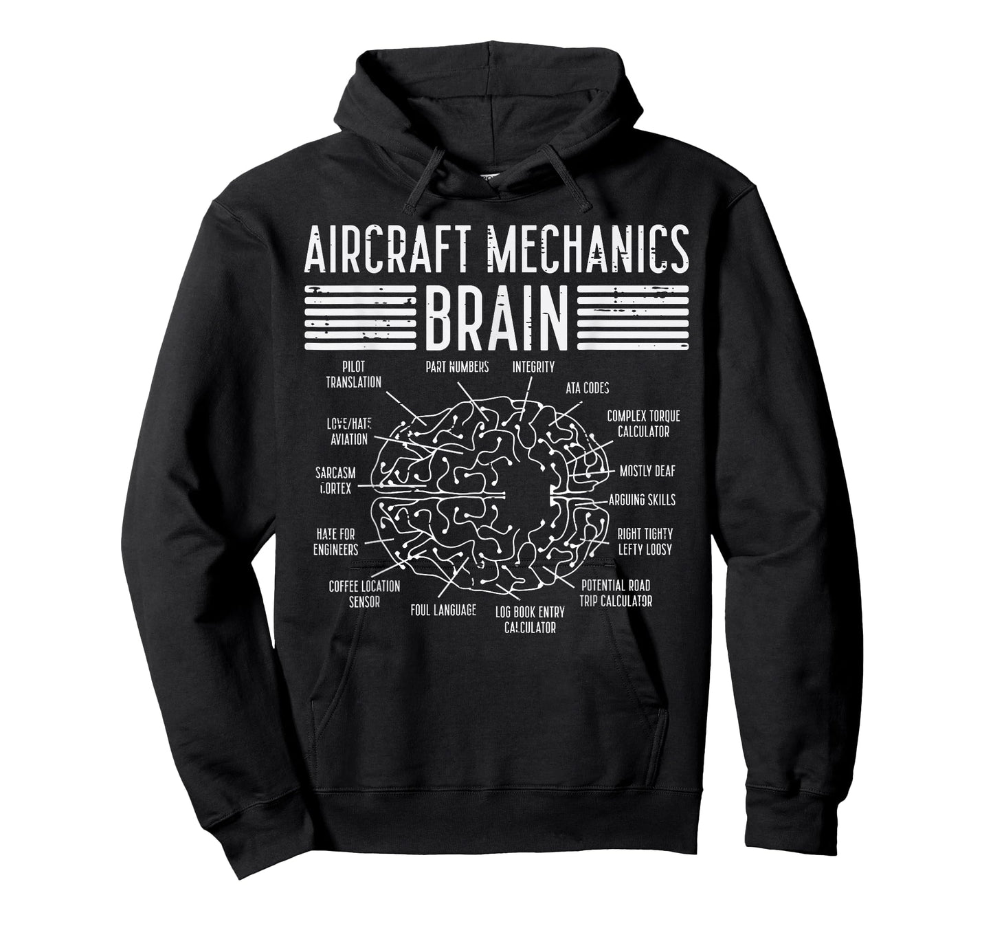 Aircraft Mechanics Brain Fun Airplane Maintenance Men Women T-Shirt