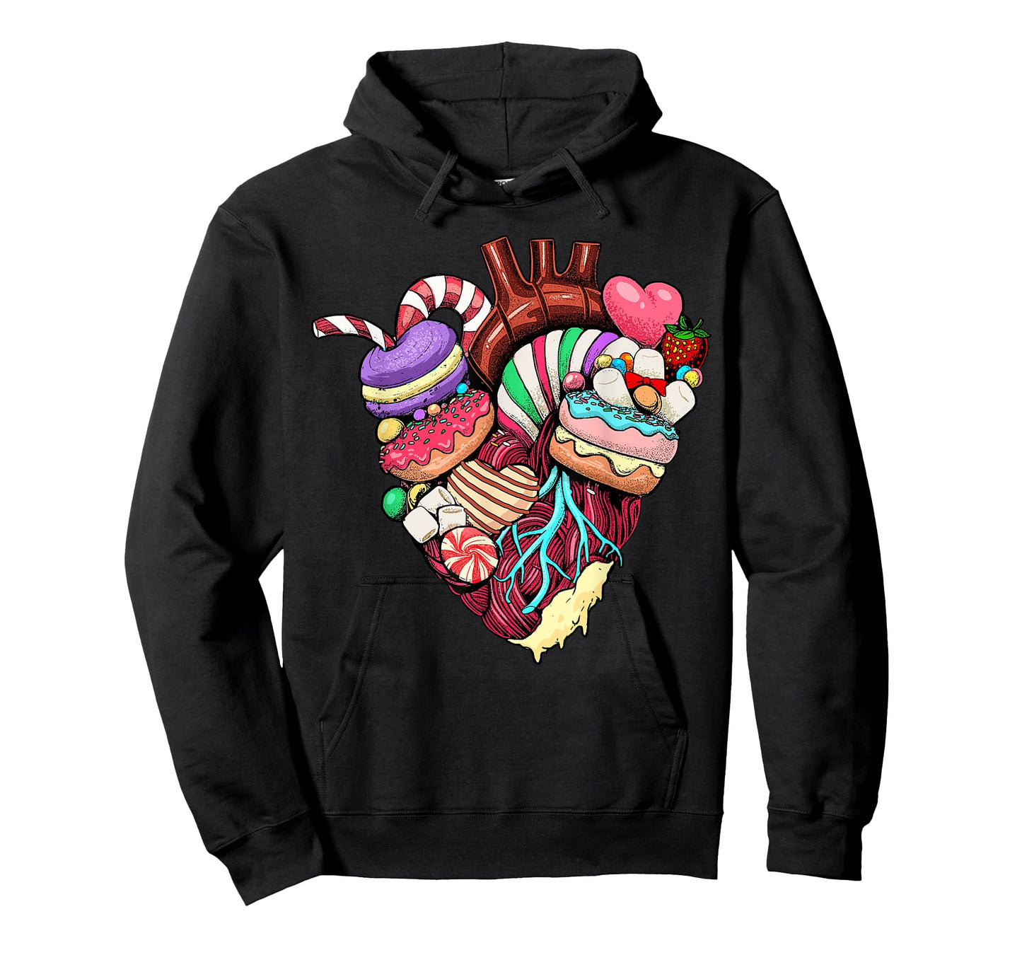 Anatomical Heart Shirt Sweet Candy Heart Cardiology Cardiac T-Shirt