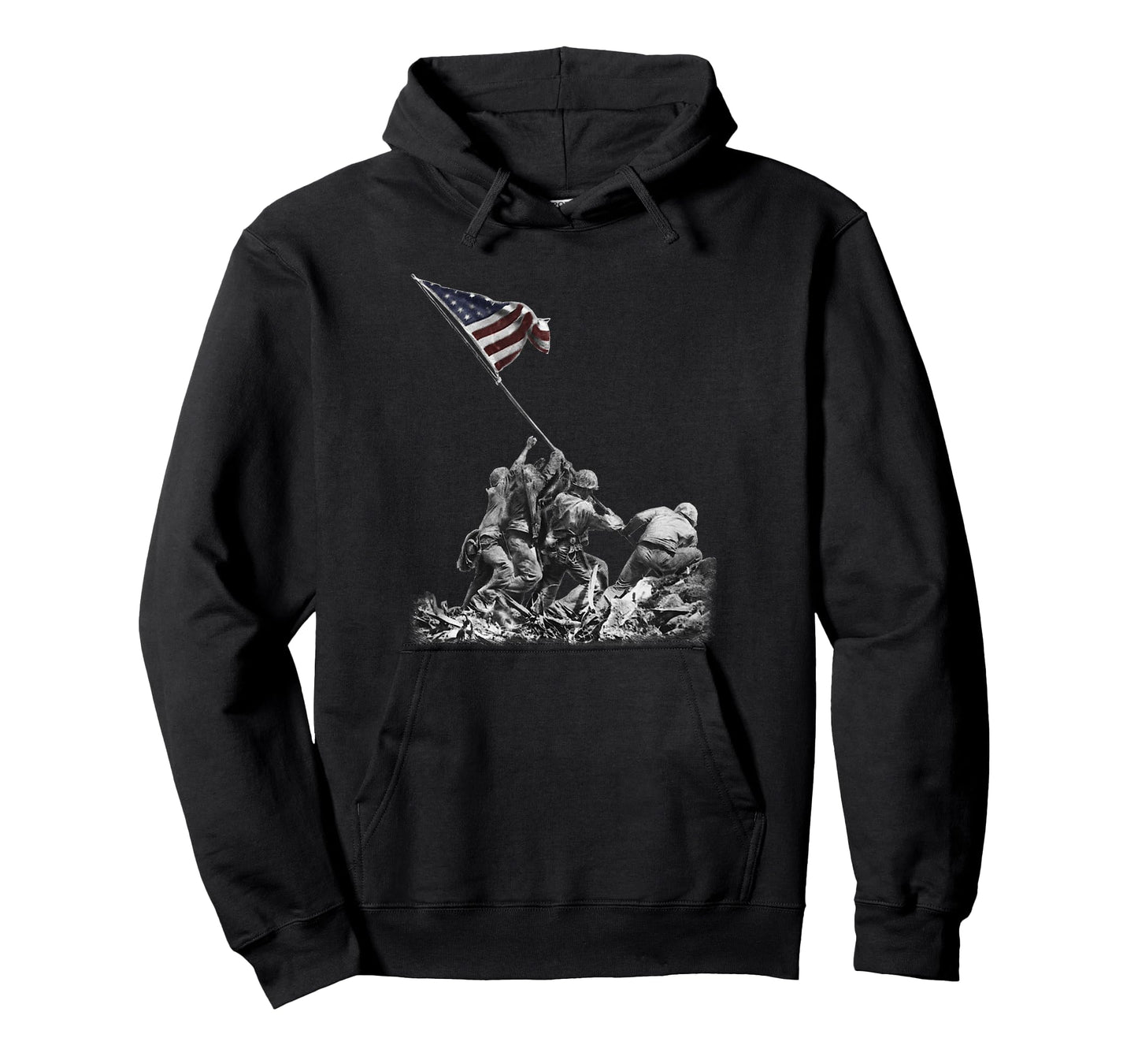 Military Machine Iwo Jima T-Shirt - WWII Commemorative T-Shirt, Men's Black Small