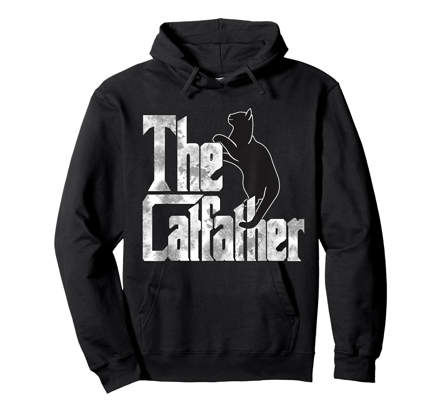 The Catfather Black Cat Father Mafia Whiskers Male Daddy T-Shirt