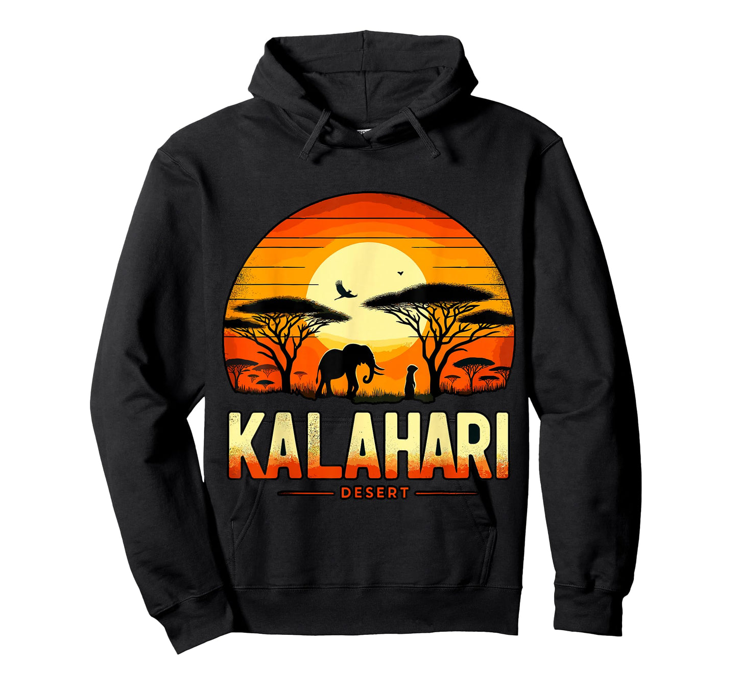 Kalahari Desert Africa Safari Elephant Sunset T-Shirt