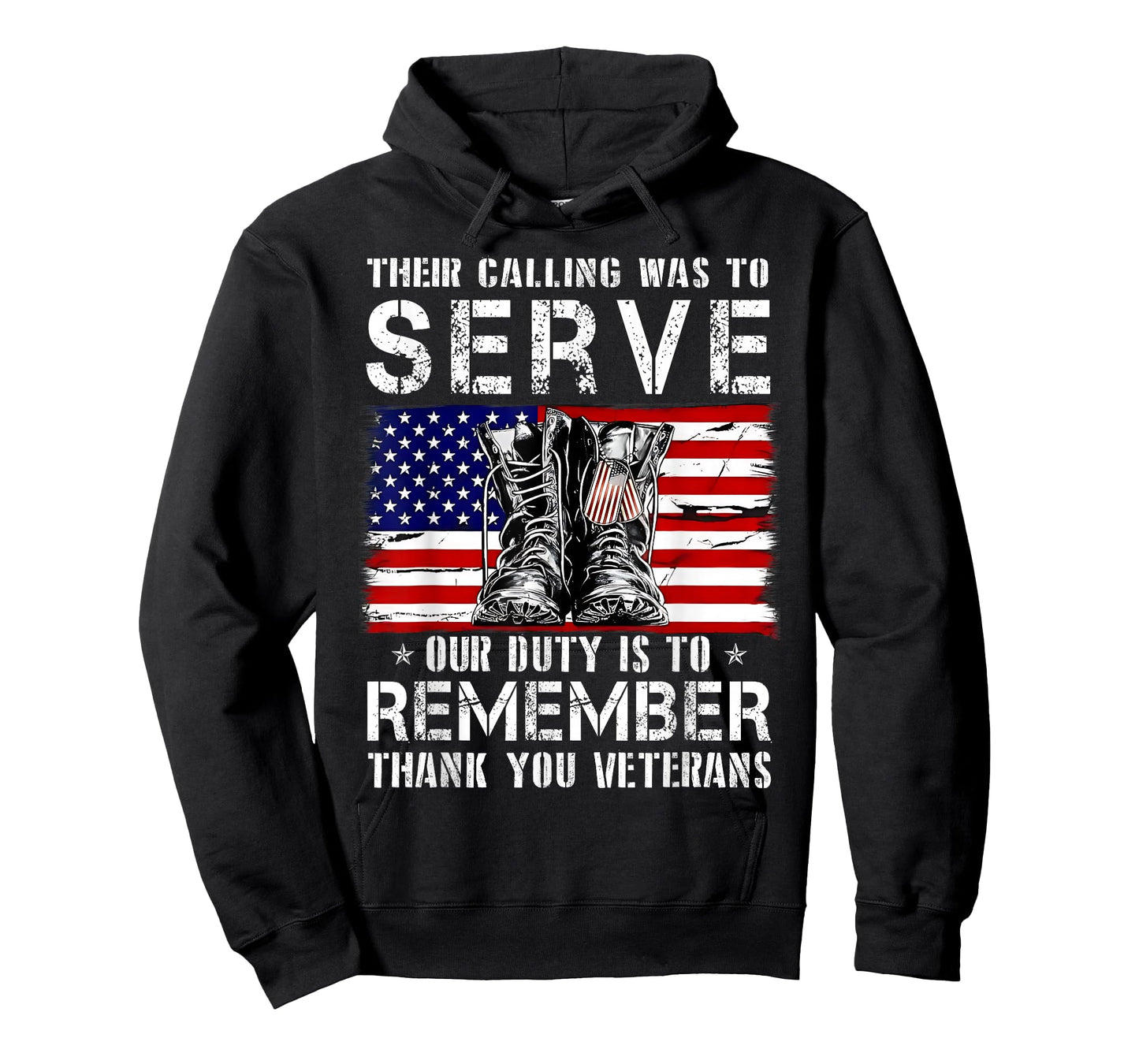 Patriotic American Flag Thank You Veterans Men Women Kids T-Shirt