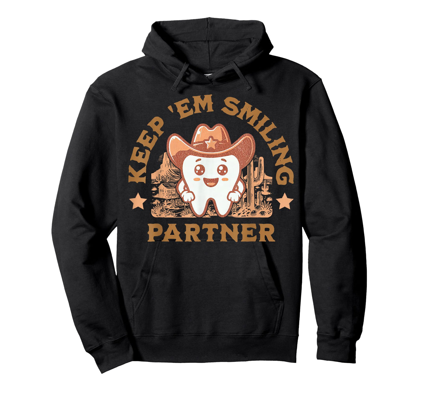 Cowboy Cowgirl Western Tooth Dental Squad Dentist Hygienist T-Shirt