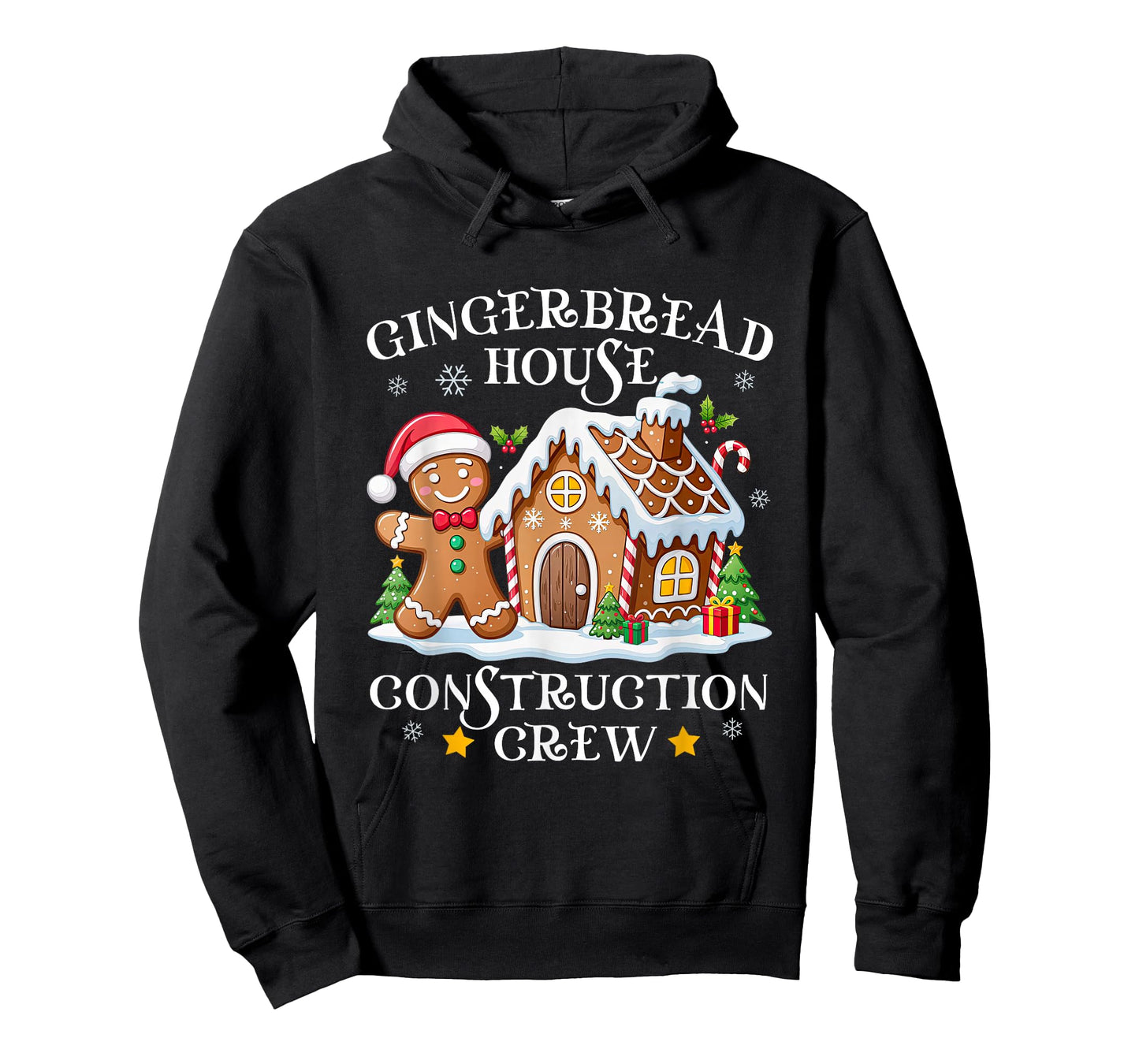 Christmas Gingerbread House Construction Crew Cookie Baking T-Shirt