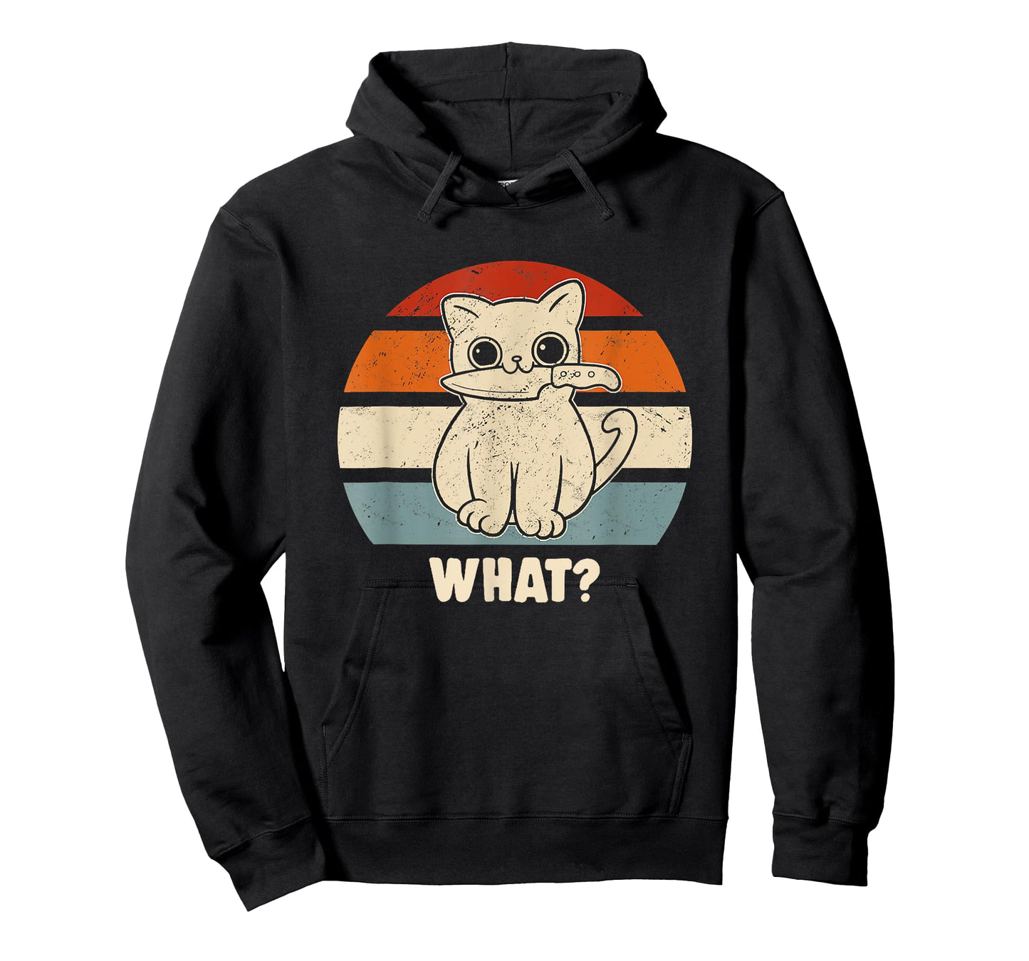 Retro What Cat Knife Meow Kitty Funny Cats Mom And Cat Dad T-Shirt for Men Women