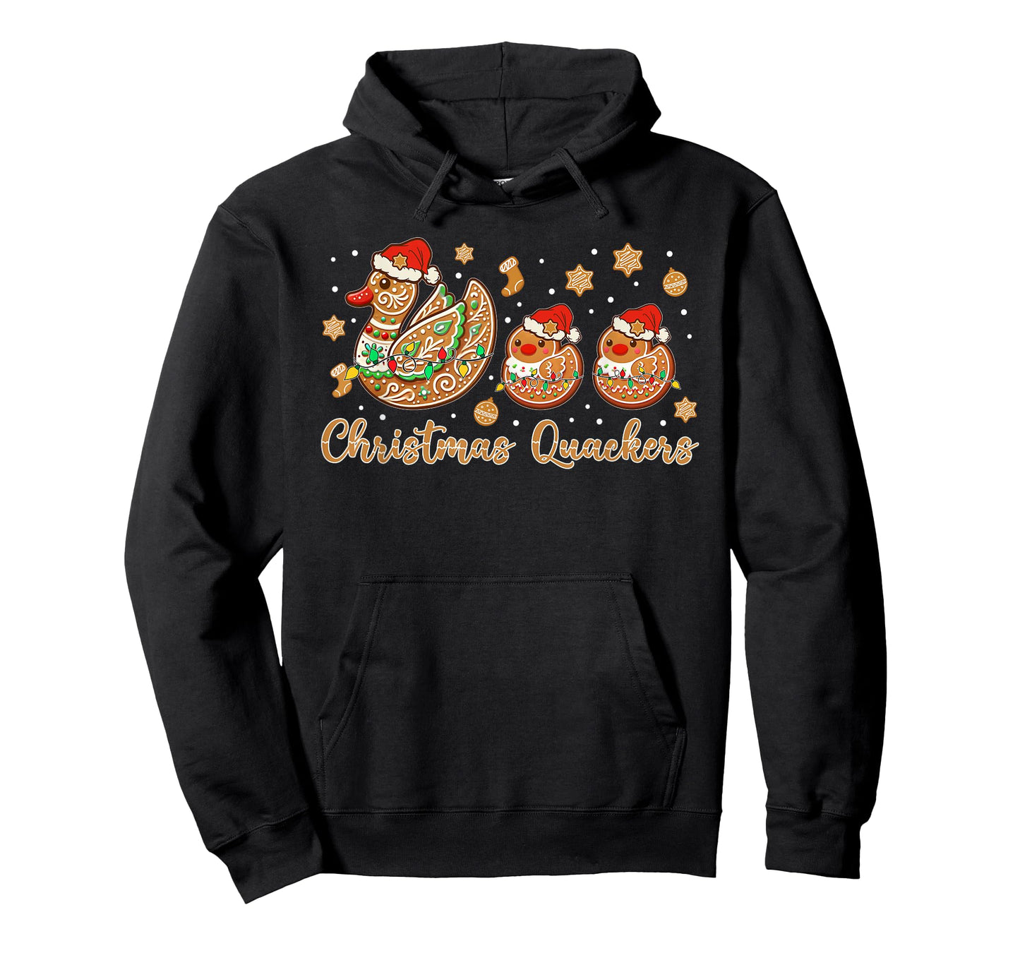 Christmas Quackers Gingerbread Ducks Funny Holiday T-Shirt
