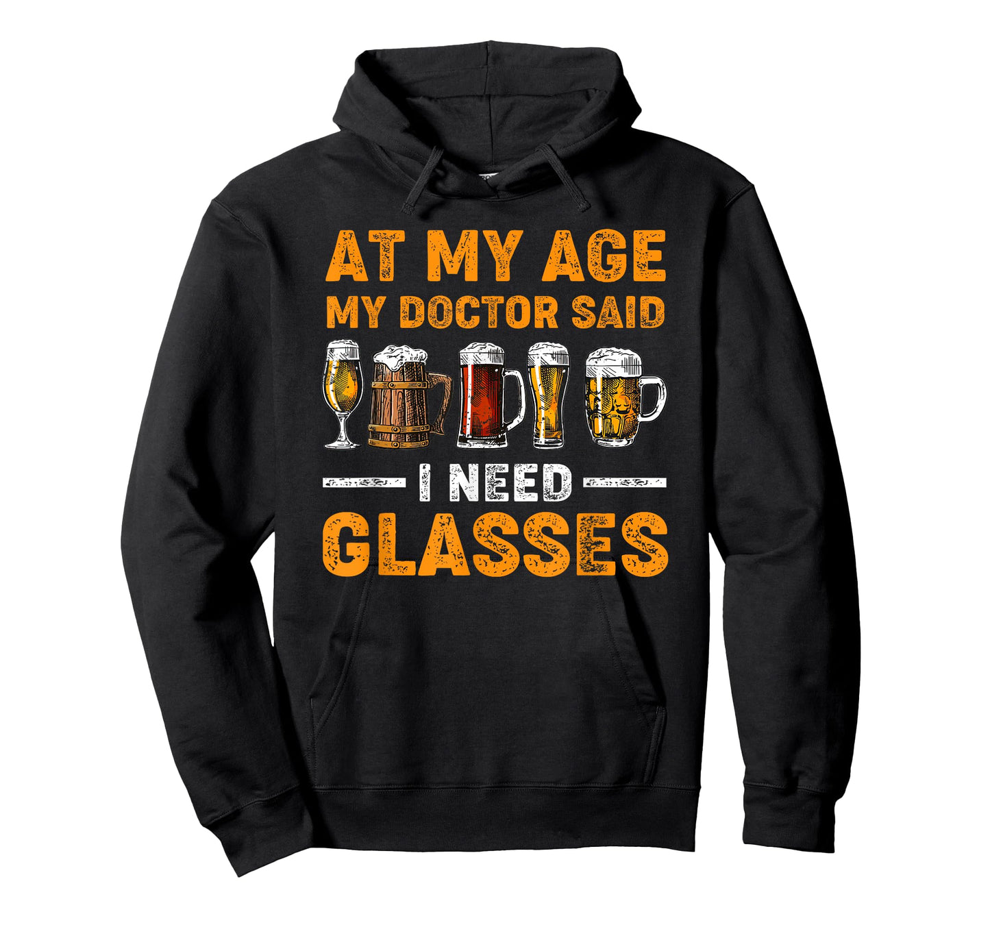At My Age the Doctor Said I Need Glasses Fun Christmas Beer T-Shirt