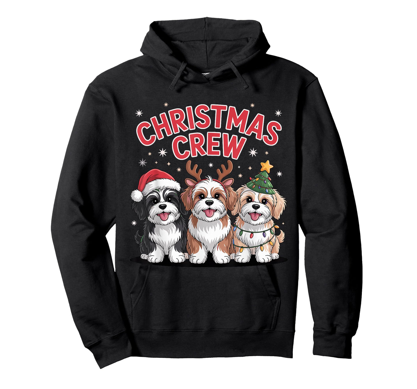 Christmas Crew Xmas Puppy Dog Breed Funny Christmas Havanese T-Shirt