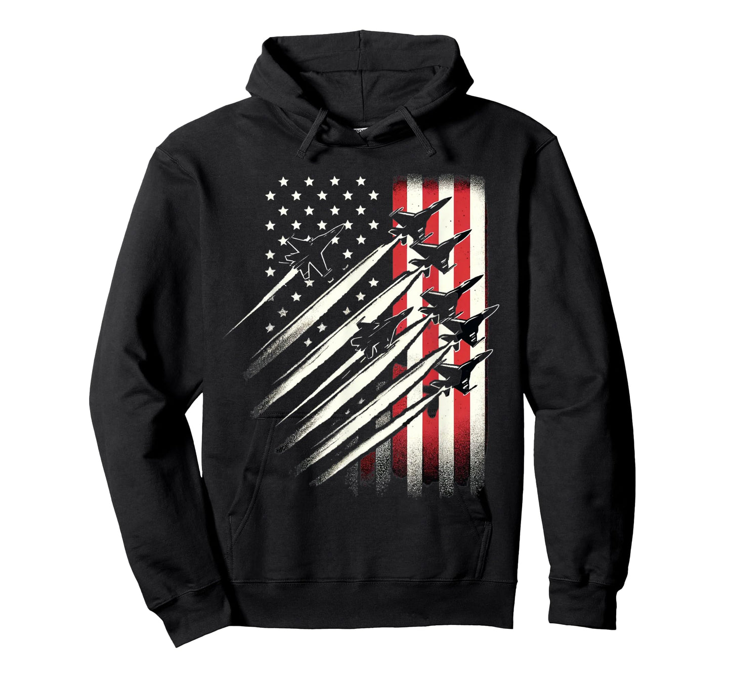 USA Flag Fighter Jets Patriotic America Memorial July 4th T-Shirt