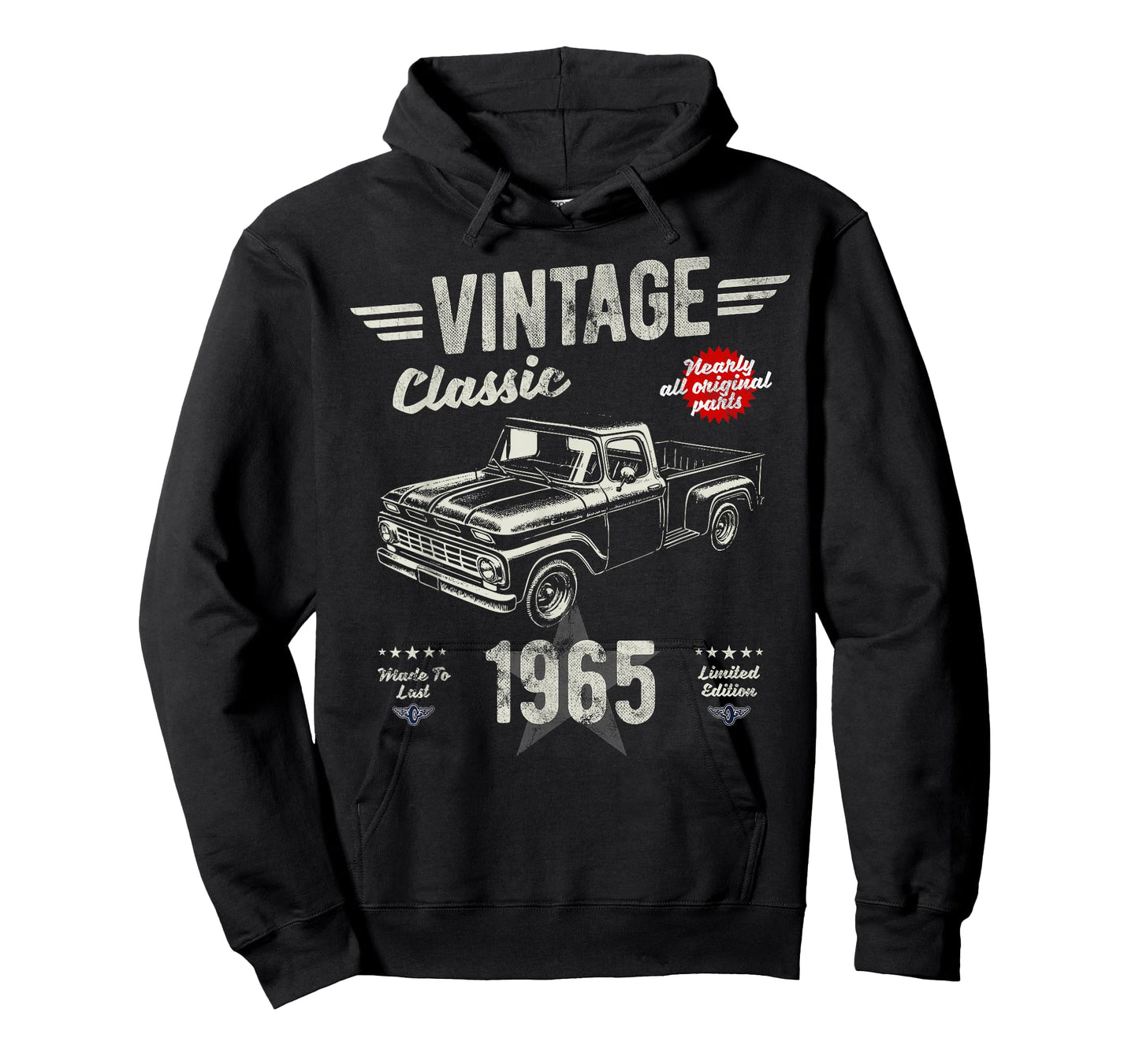 60th Birthday Born 1965 Vintage Funny Retro Pickup Truck T-Shirt
