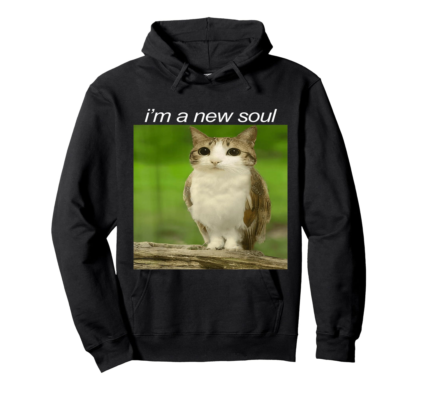 Funny Meowl Cat Owl Brainrot Cursed Internet Silly Meme T-Shirt
