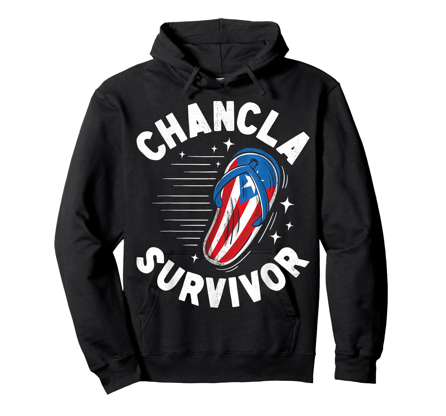 Chancla Survivor Puerto Rican Puerto Rico Funny Spanish Joke T-Shirt