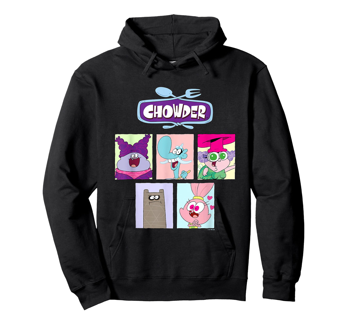Chowder Main Characters Box Panels Collage T-Shirt