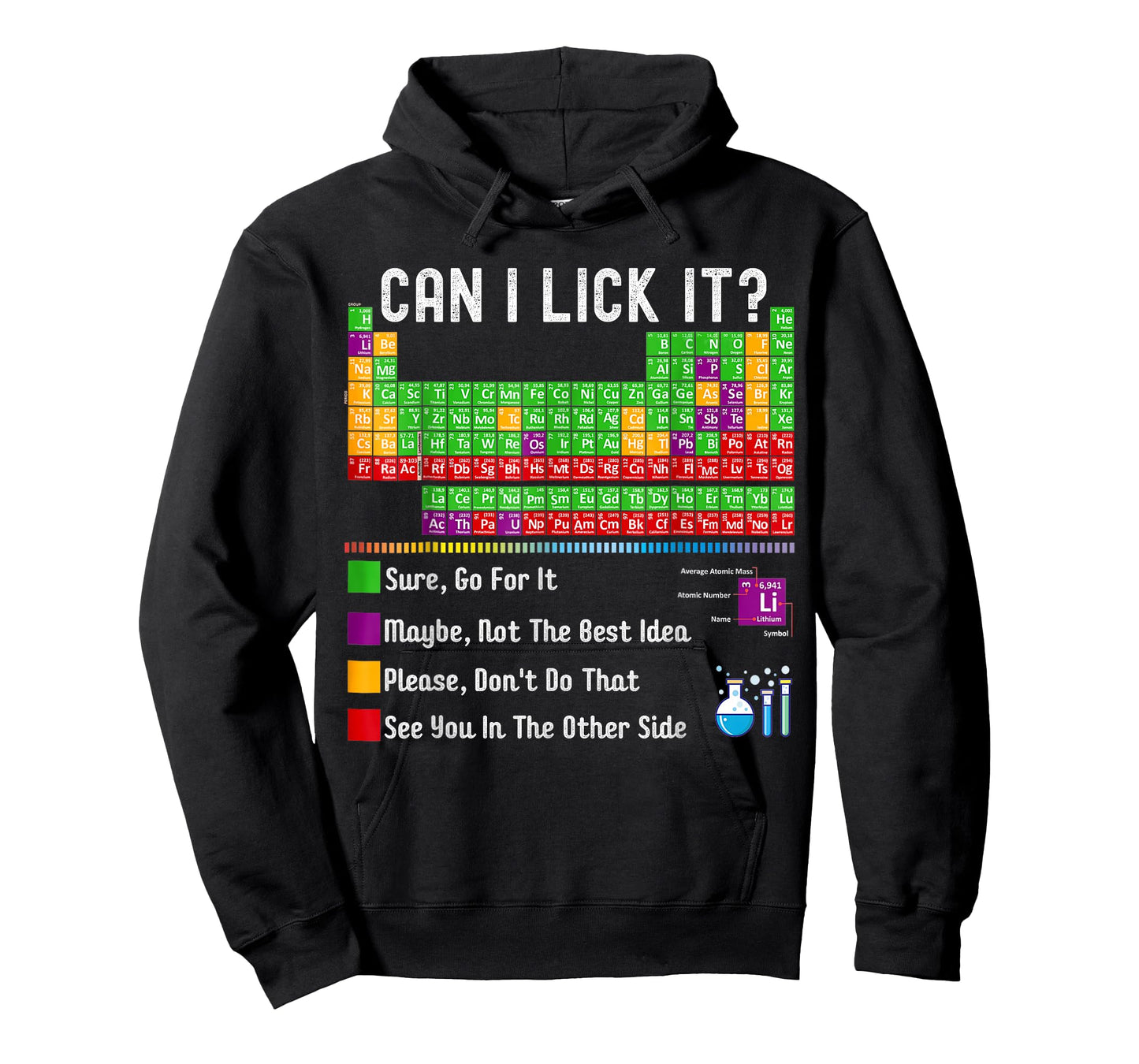 Can I Lick It Periodic Table Funny Science Teacher Student T-Shirt
