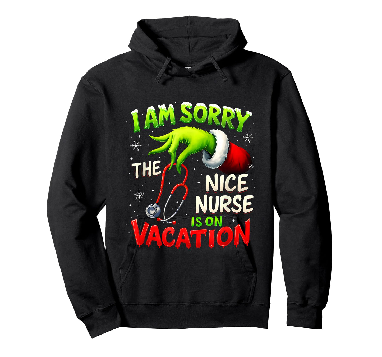 Christmas Funny I Am Sorry The Niche Nurse Santa Hat Medical T-Shirt