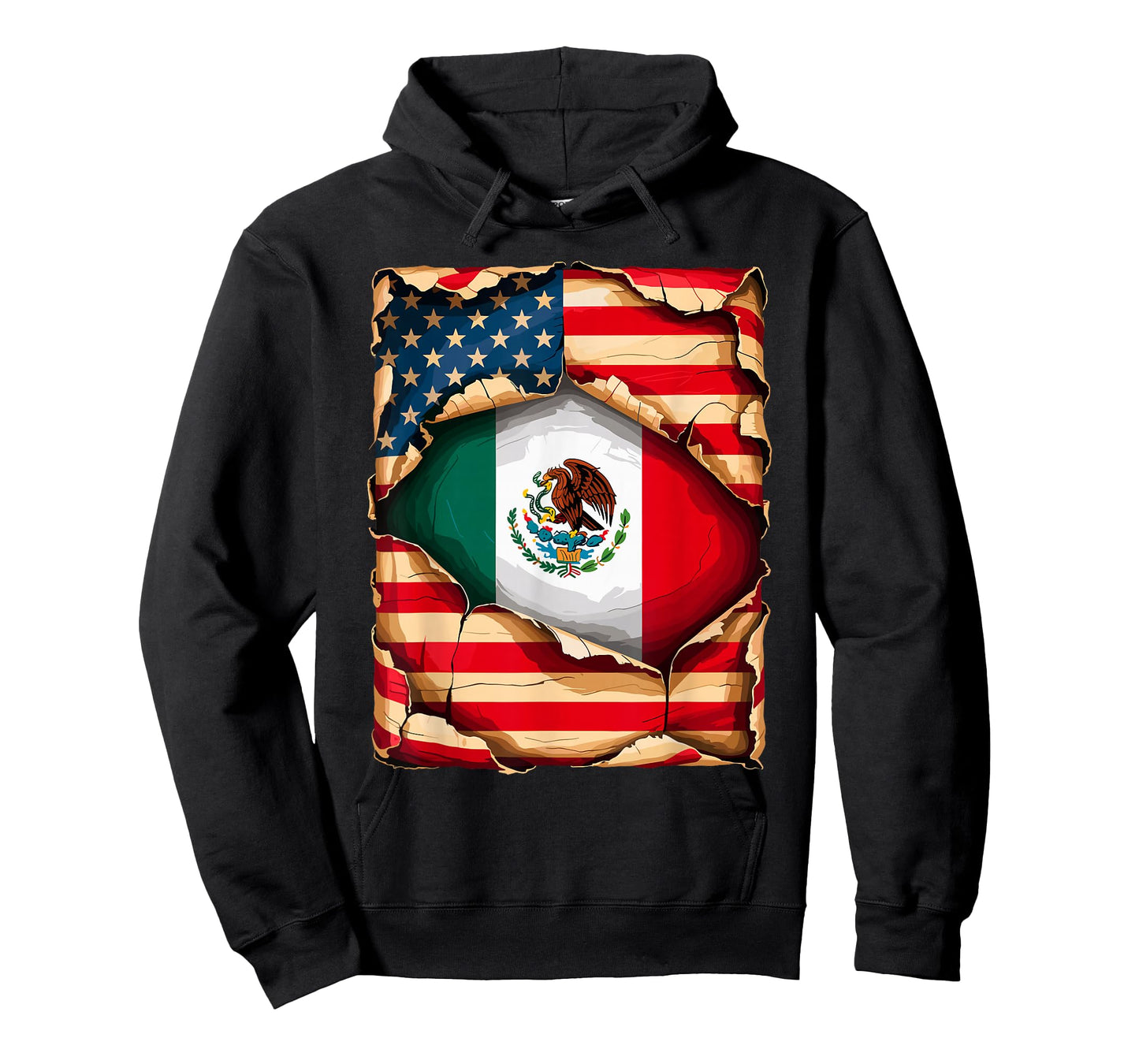 American Mexican Roots USA Flag Mexico America T-Shirt