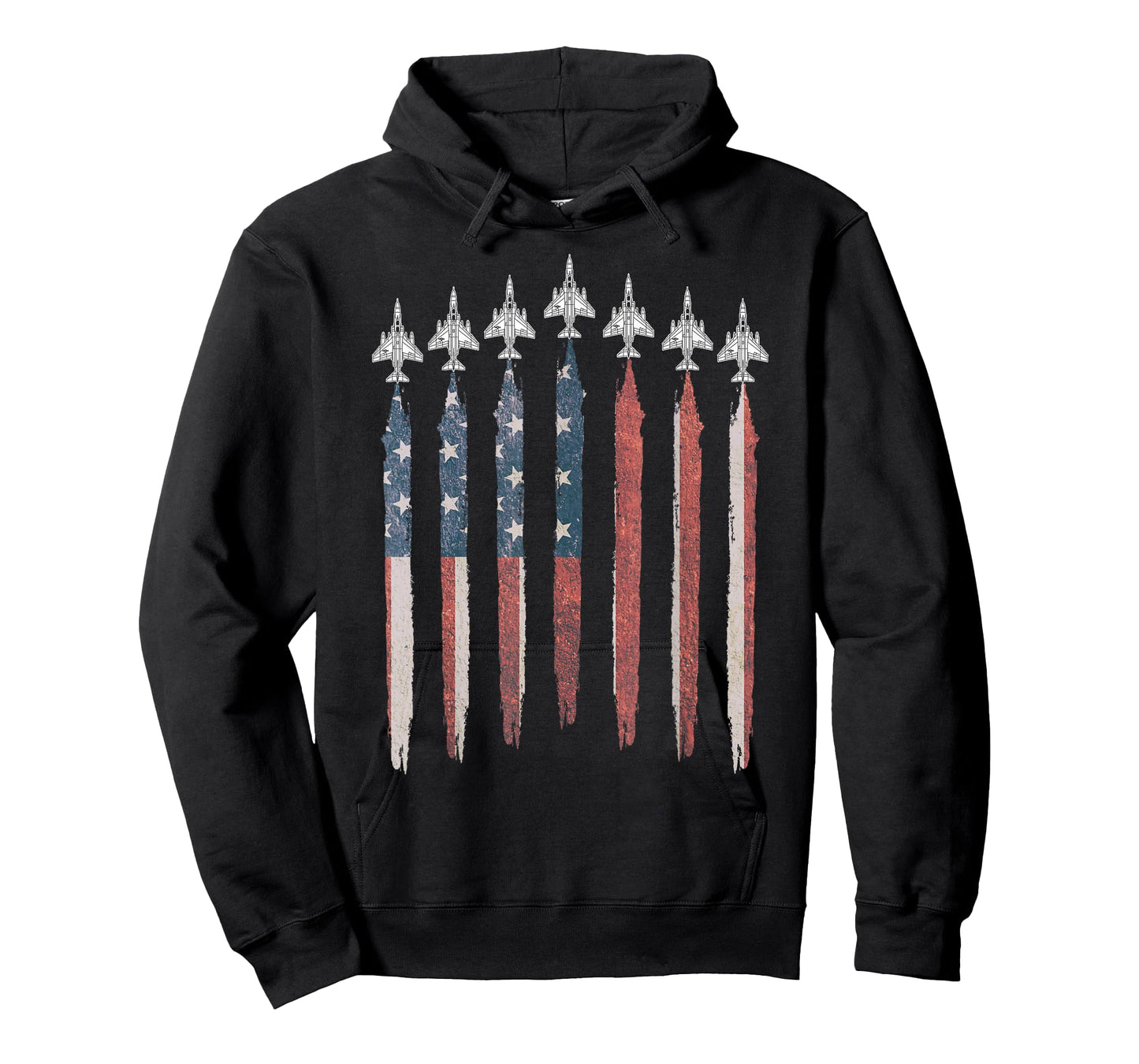 F4 Phantom Fighter Jet USA Flag Airplane F-4 4th of July T-Shirt