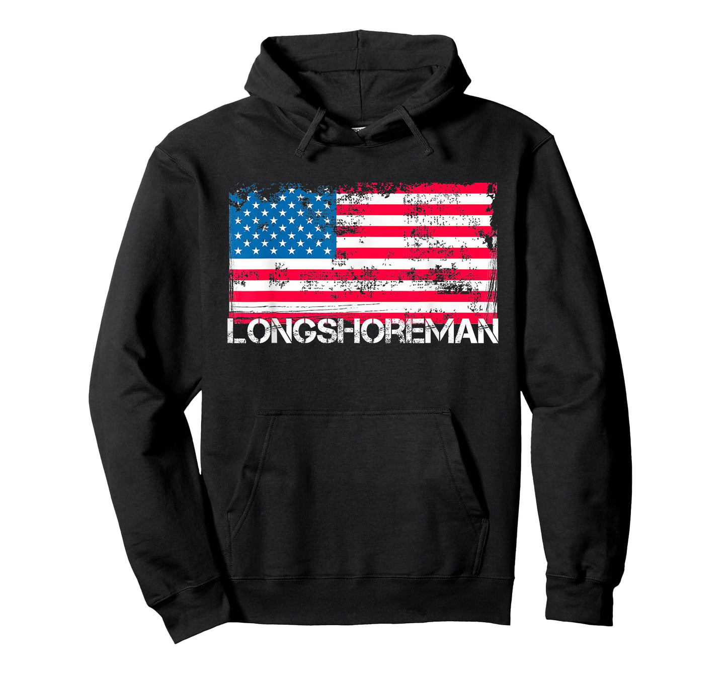 Patriotic Longshoreman Vintage US Flag T-Shirt