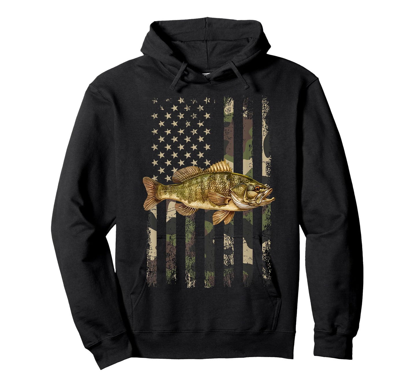 Smallmouth American Flag, smallmouth bass Women Kids Men T-Shirt