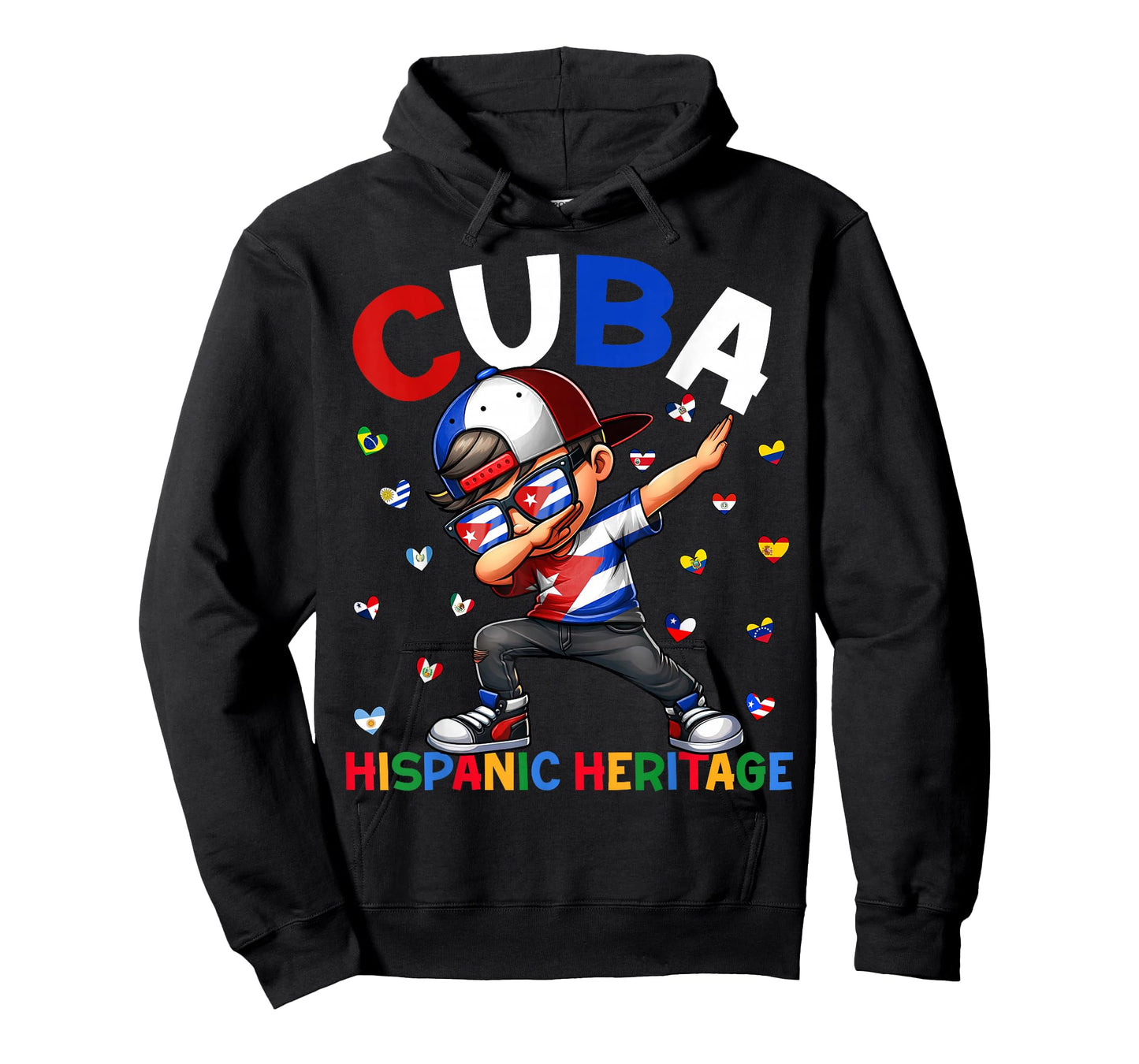 Hispanic Heritage Month Cuba Flag Shirts Cuban Boys Kids T-Shirt