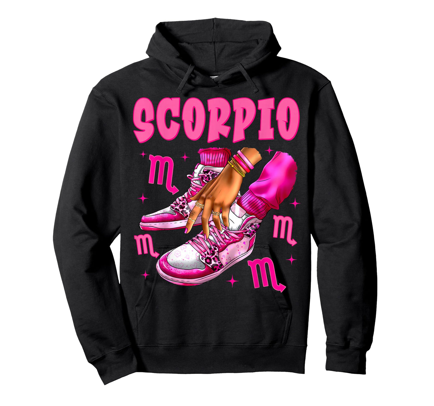 Scorpio Girl Birthday Black Woman Sneakers Zodiac Bday T-Shirt