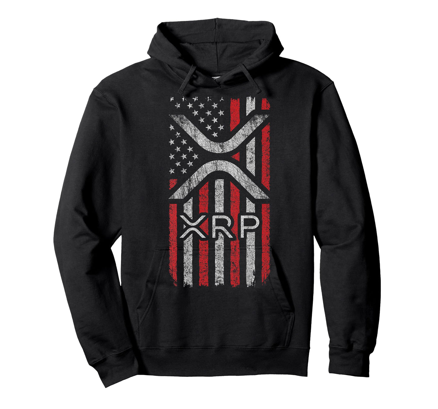 XRP Crypto - XRP Cryptocurrency - American Flag - XRP T-Shirt