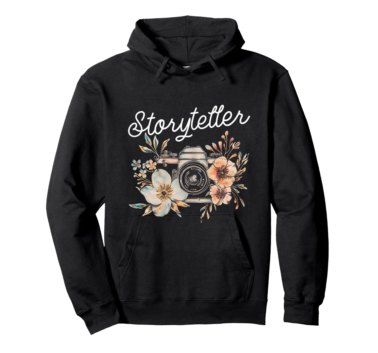 Photographer Storyteller Vintage Camera Flowers Photography T-Shirt