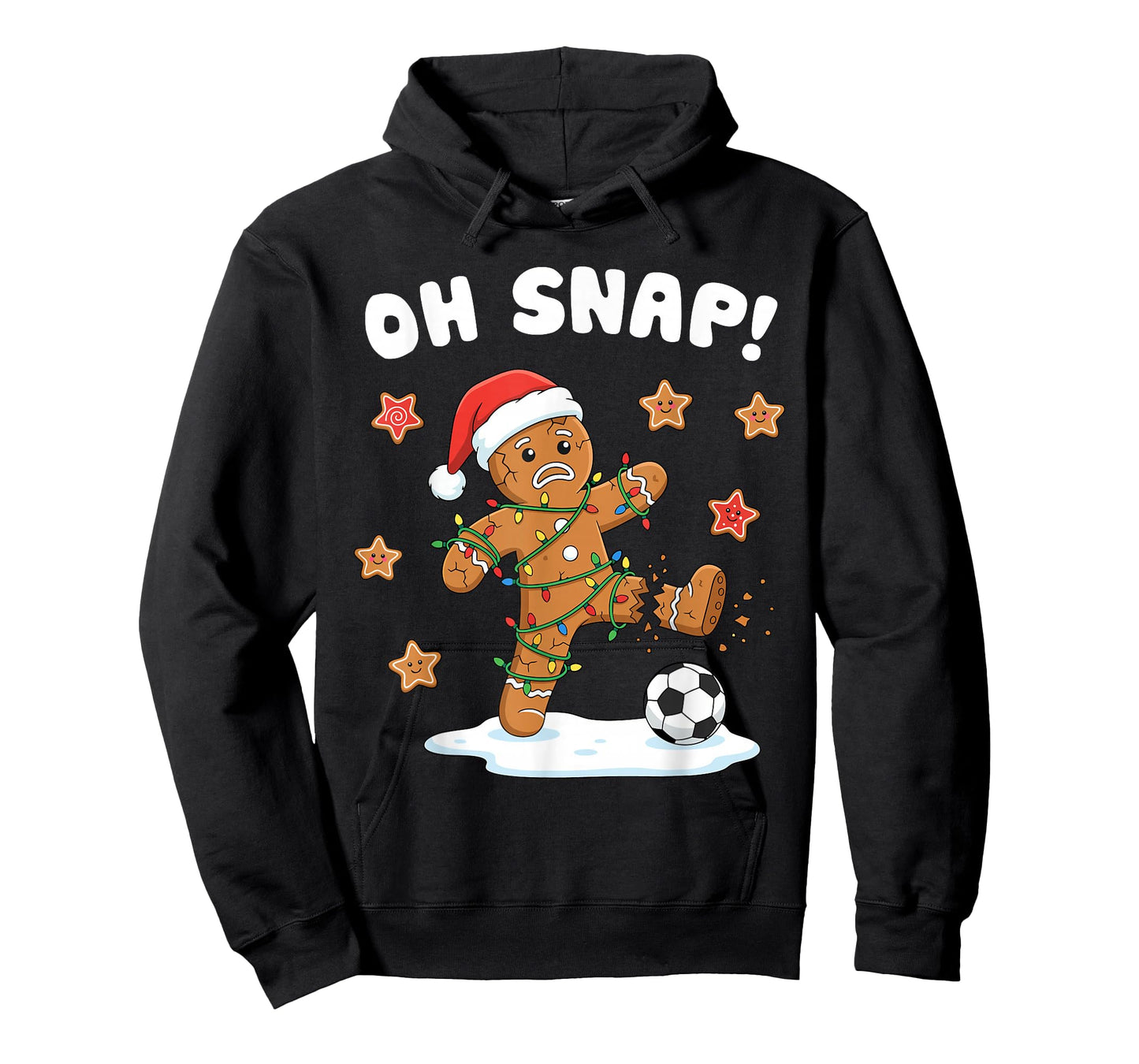 Christmas Gingerbread Oh Snap Cookie Xmas Holiday Soccer T-Shirt