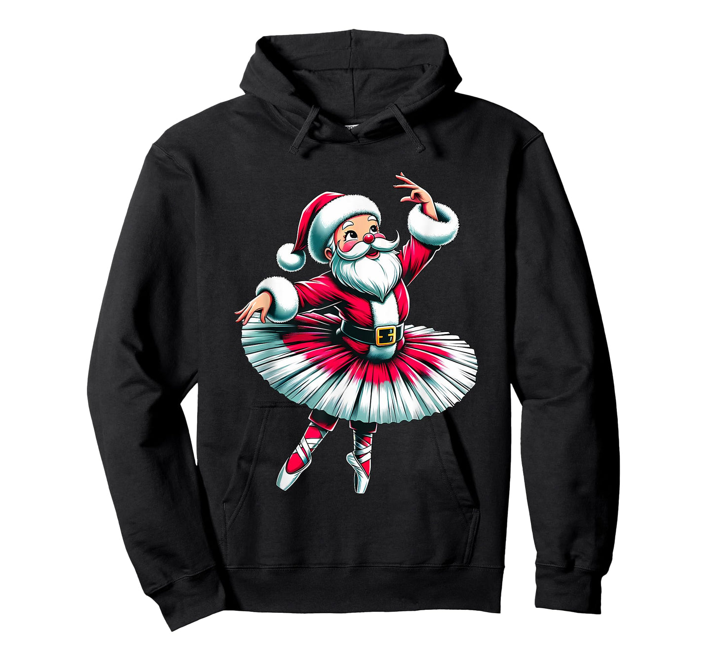 Ballerina Santa Claus Dancing T-Shirt