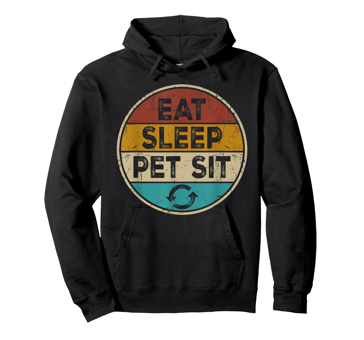 Pet Sitter Dog Cat Funny Sitting - Eat Sleep Pet Sit Repeat T-Shirt for Men Women Kids