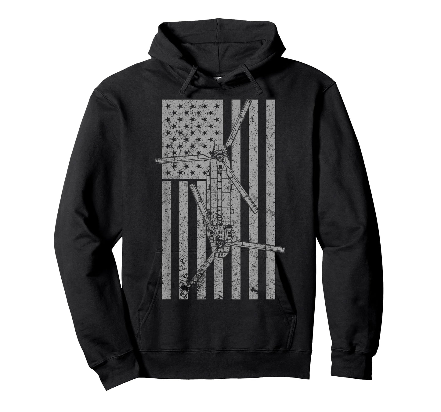 CH-47 Chinook Military Helicopter Vintage Flag Pilot T-shirt T-Shirt