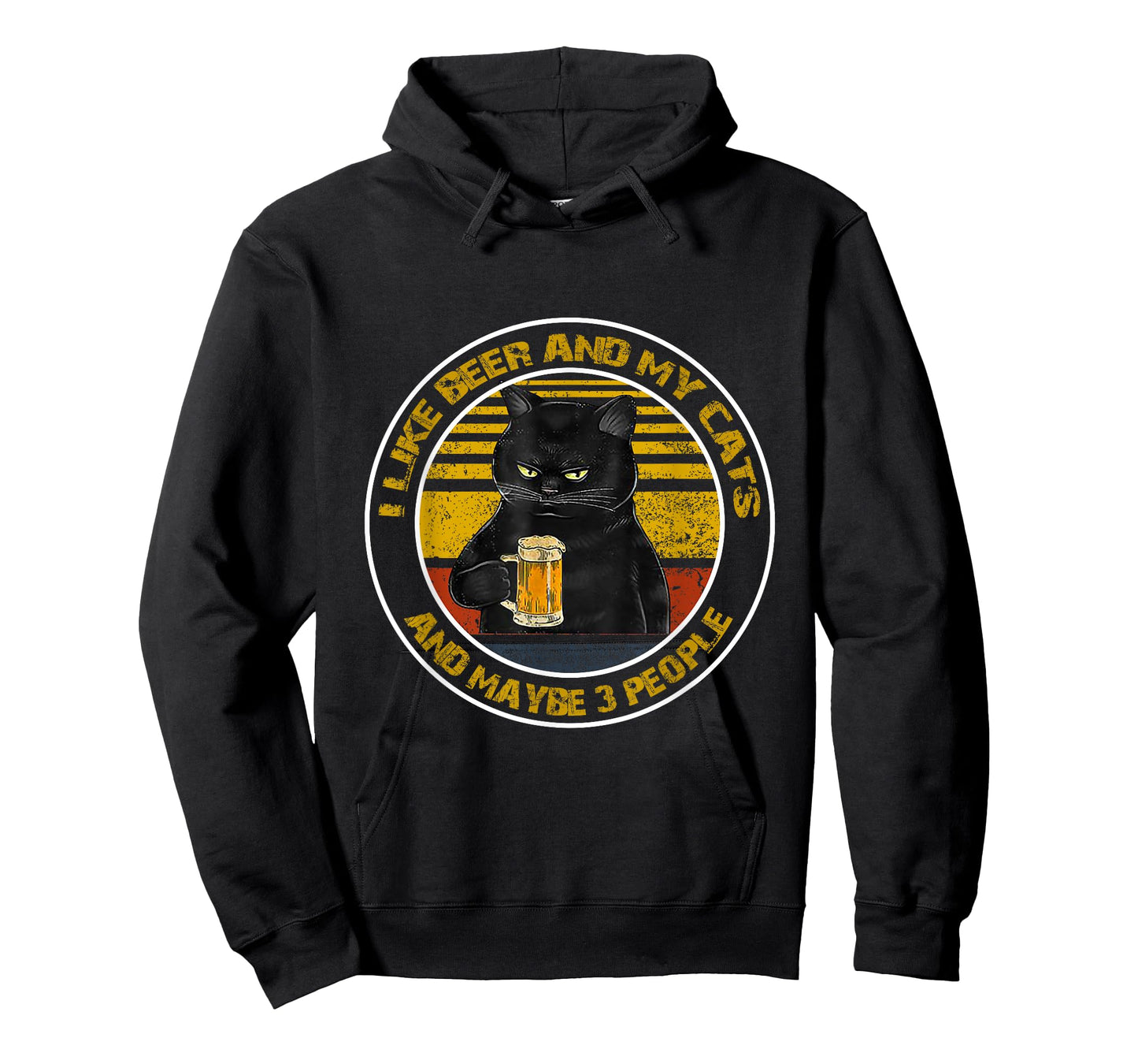 I Like Beer My Cat and Maybe 3 People - Day cats T-Shirt for Men Women