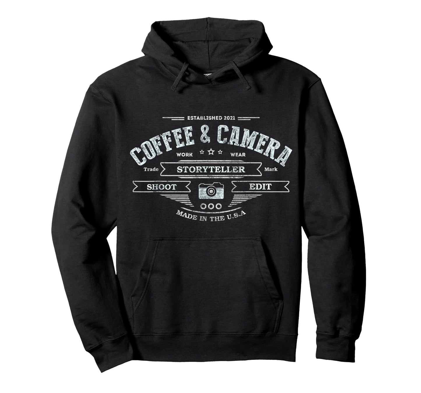 Vintage All I Need Is Coffee And My Camera Photography Work T-Shirt
