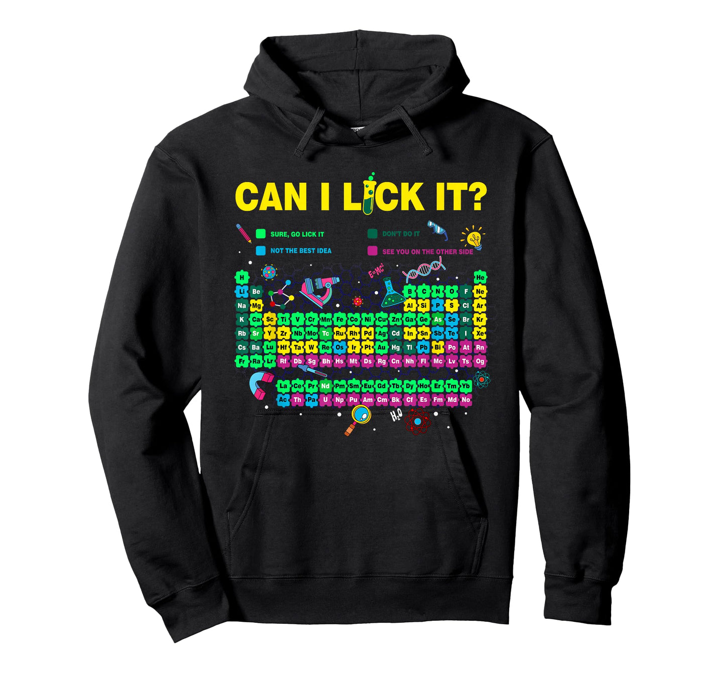 Can I Lick It Funny Science Periodic Table Chemistry T-Shirt