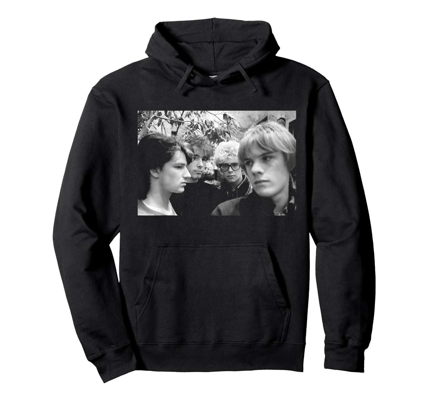 U2 Band Portrait Holland Boy Tour 1980 by Virginia Turbett T-Shirt