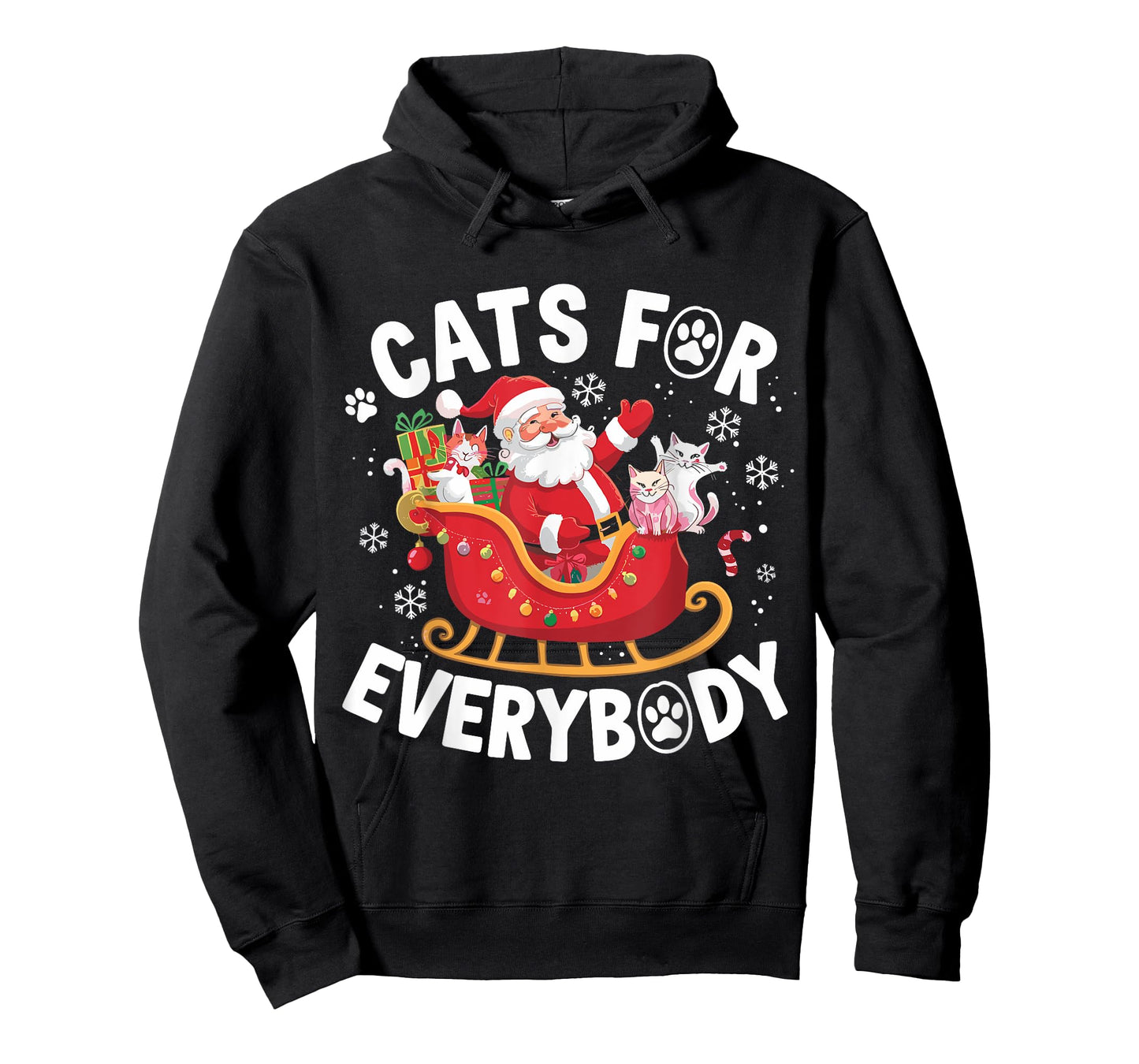 Cats For Everybody Christmas Cat Xmas Men Women Santa Lovers T-Shirt