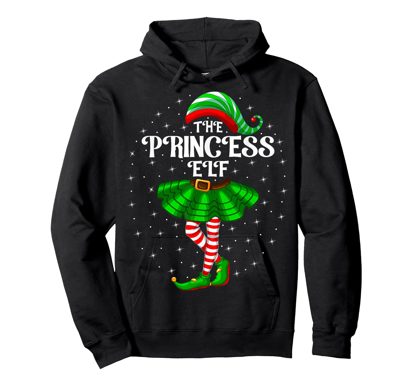 Xmas Family Matching Women Girls The Princess Elf Christmas T-Shirt