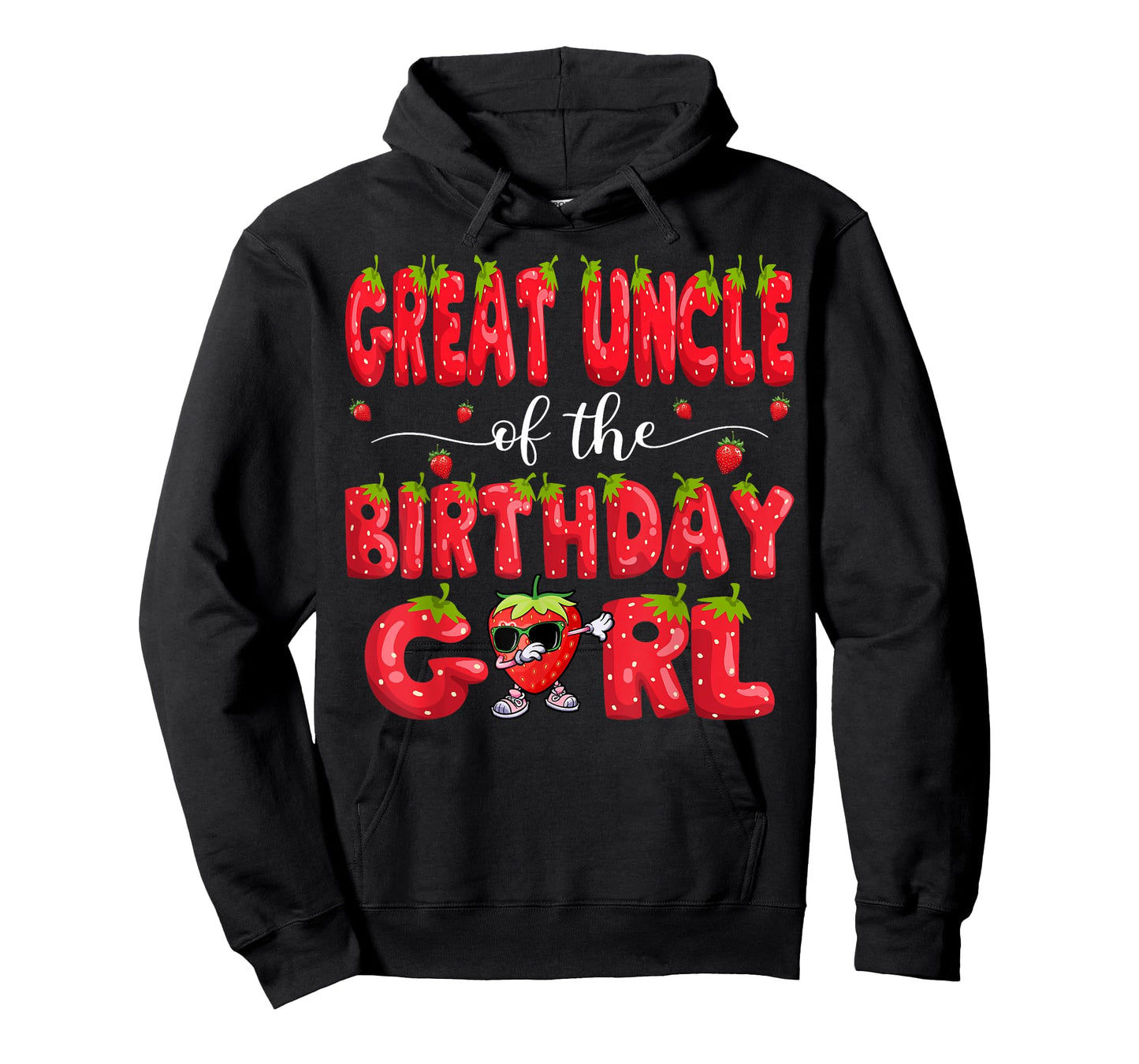 Great Uncle Of The Birthday Girl Strawberry Dabbing Family T-Shirt