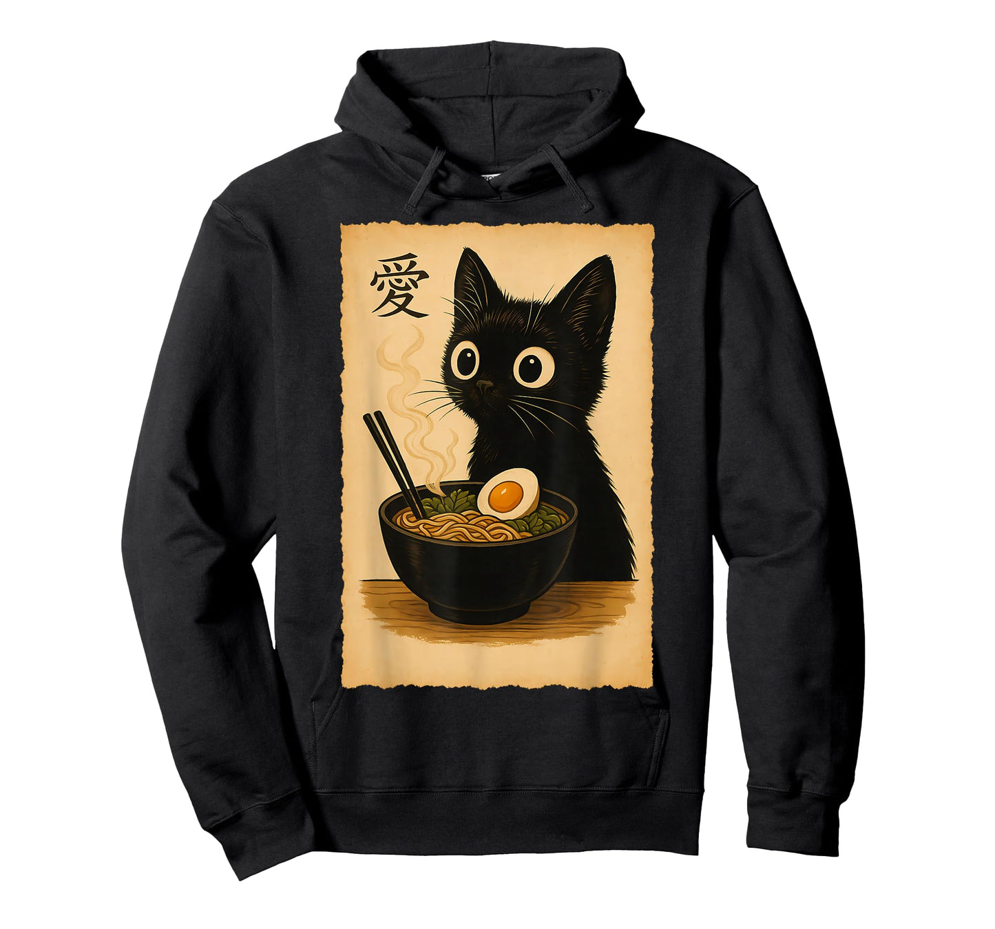 Funny Cat Ramen Cool T Japanese Kawaii Anime Graphic Tee T-Shirt