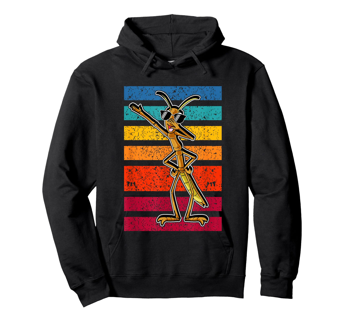 Dabbing Stick Bug Funny Insect Dancing Retro Style Humor T-Shirt