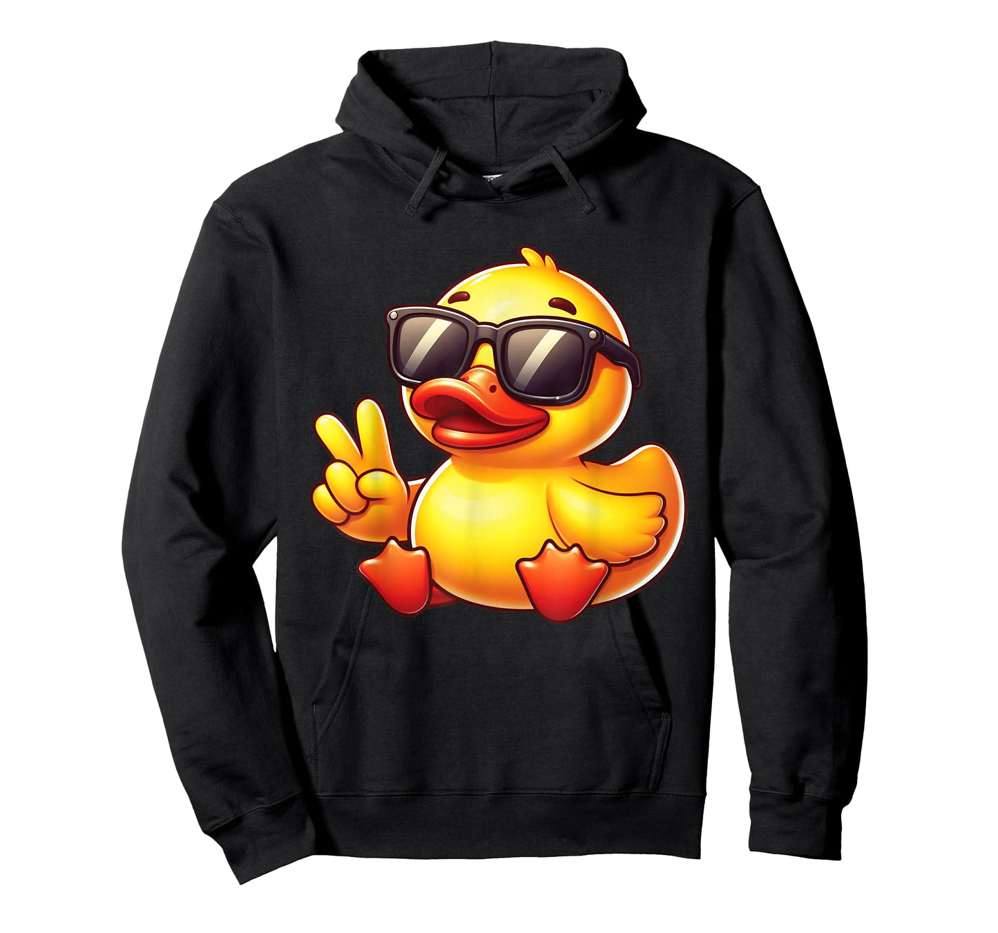Cool Retro Yellow Rubber Duck in 70s 80s Funny Duck T-Shirt