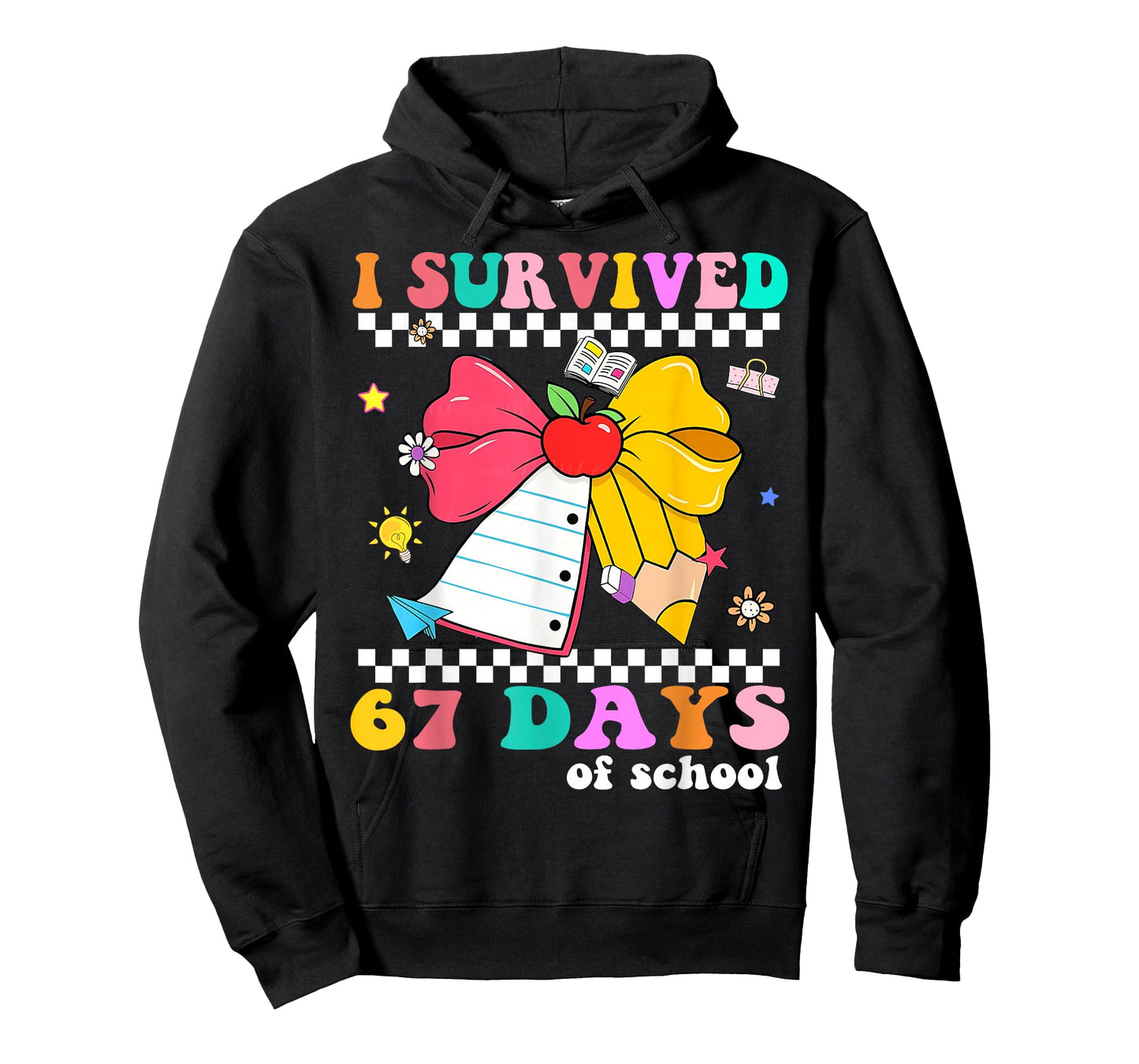 I Survived 67 Day of School Notebook Teachers and Students T-Shirt