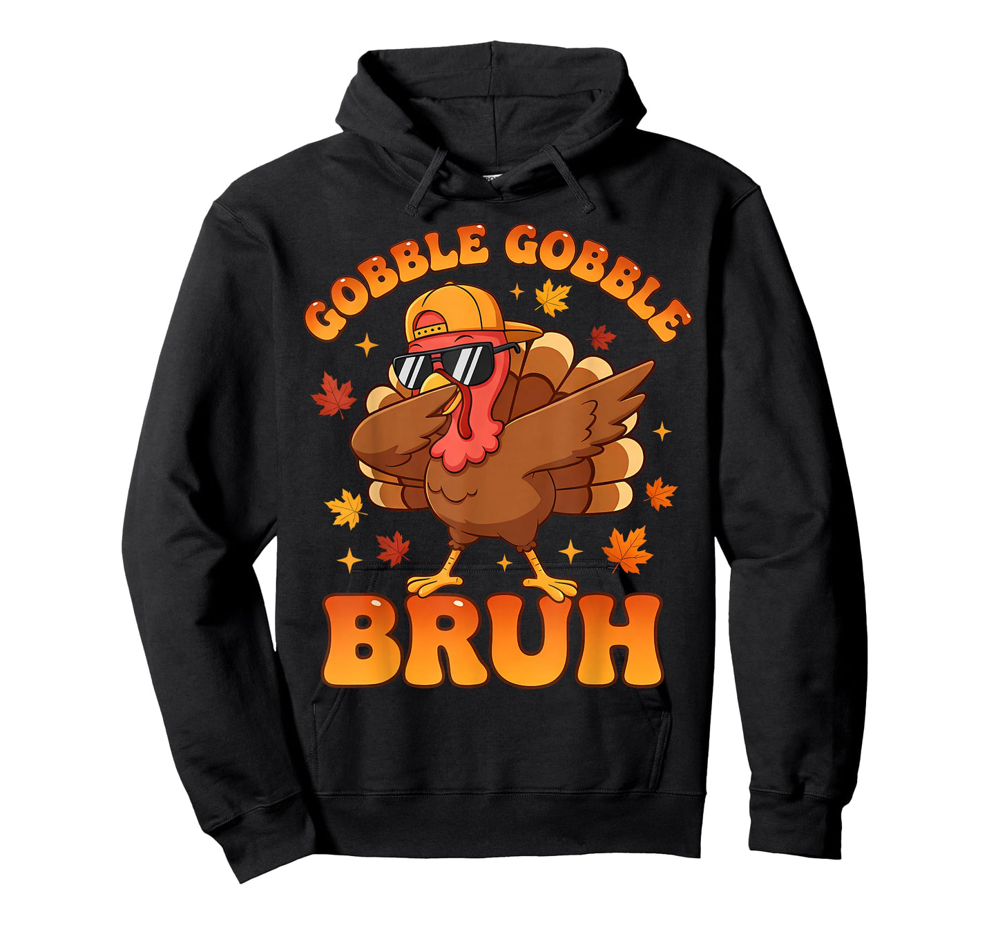 Bruh Funny Thanksgiving Gobble Turkey Boys Girls Kids T-Shirt