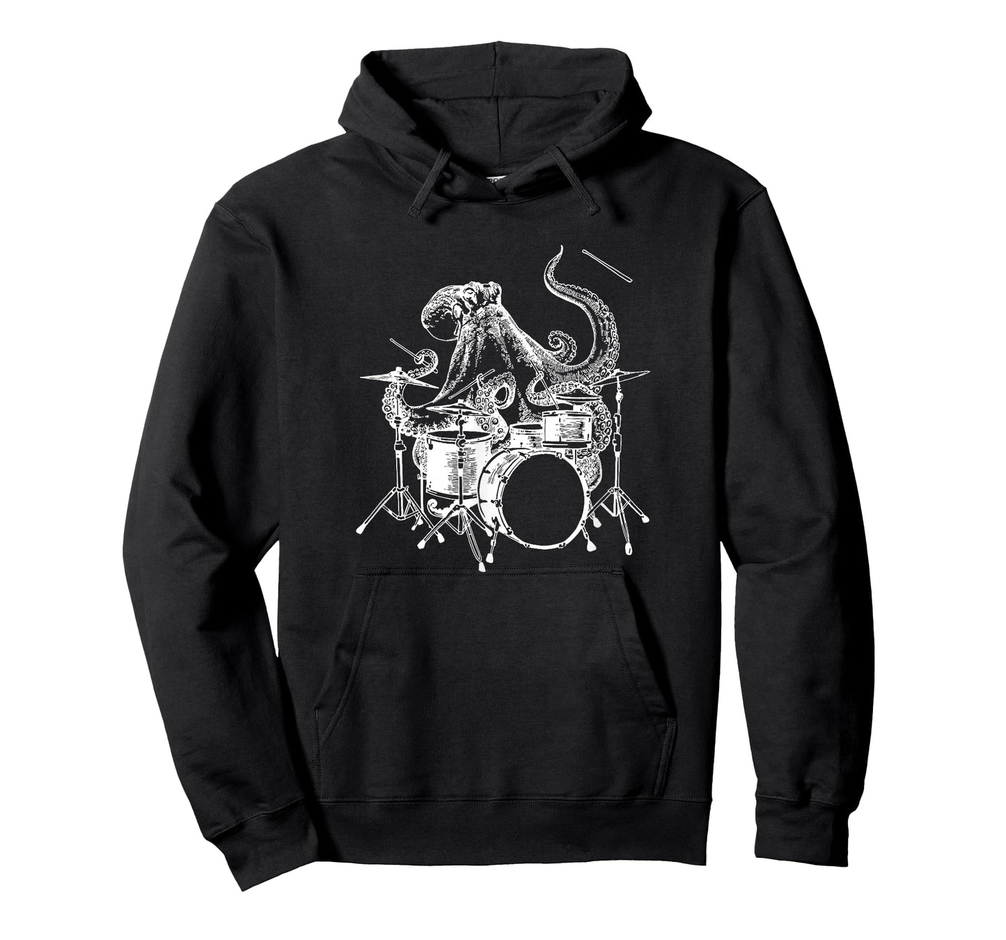 Octopus Playing Drums Cool Beach Drummer Funny Rock Musician T-Shirt