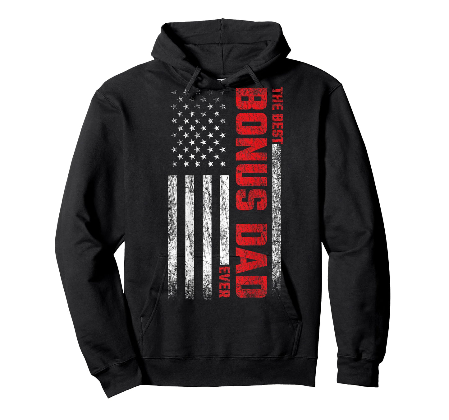Bonus Dad - American Flag On Back - Best Bonus Dad Ever T-Shirt