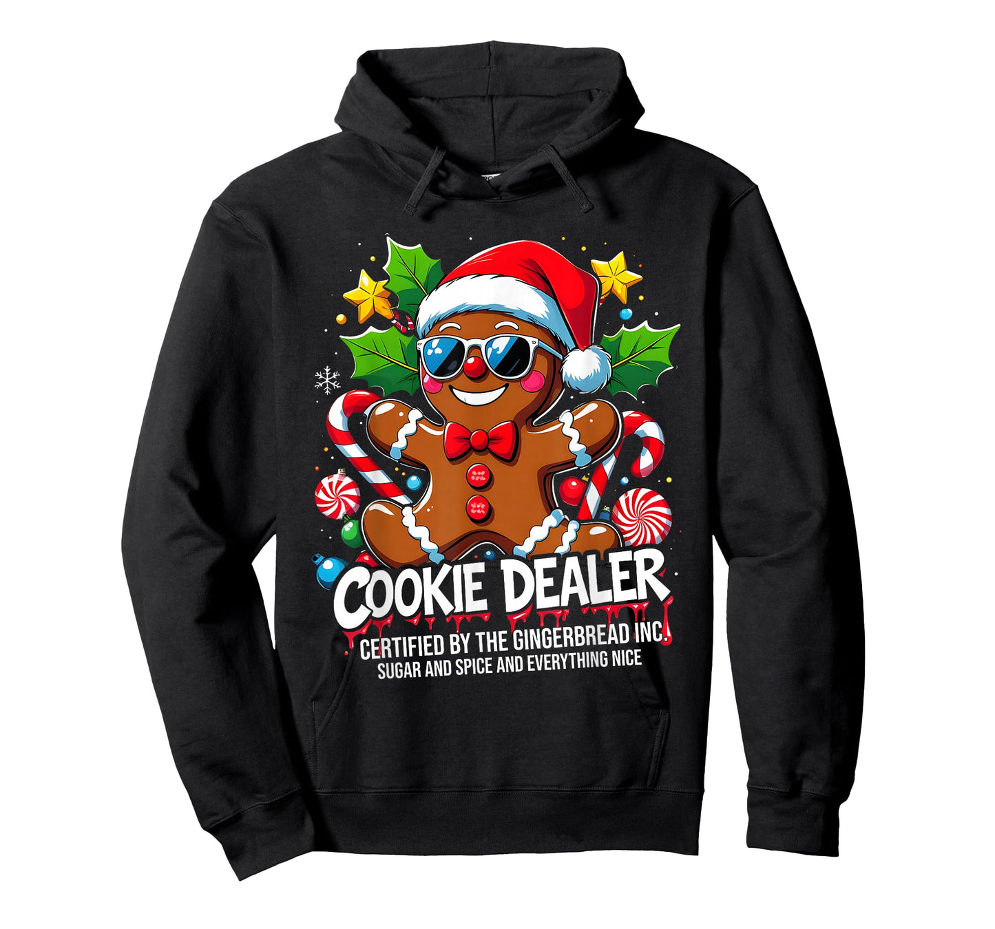 Cookie Dealer Funny Gingerbread Christmas Art T-Shirt