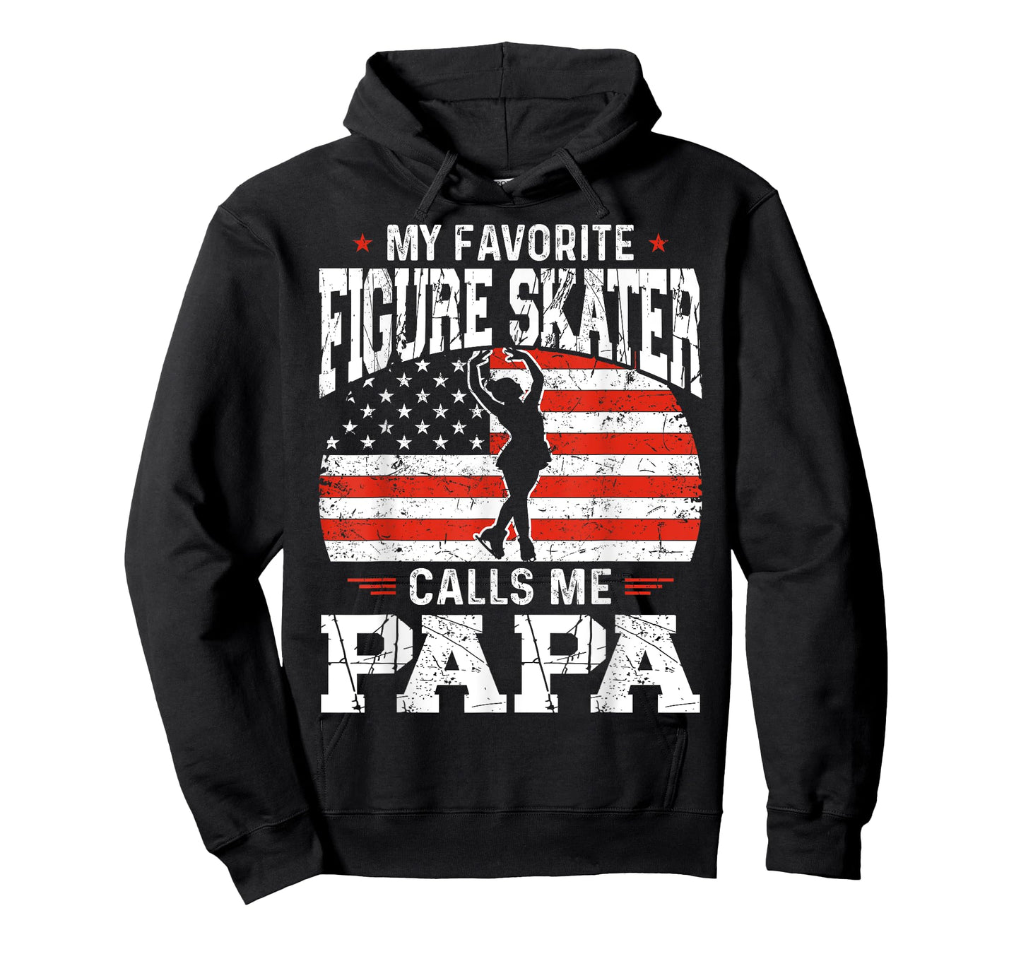 My Favorite Figure Skater Calls Me Papa Funny Skater Dad T-Shirt