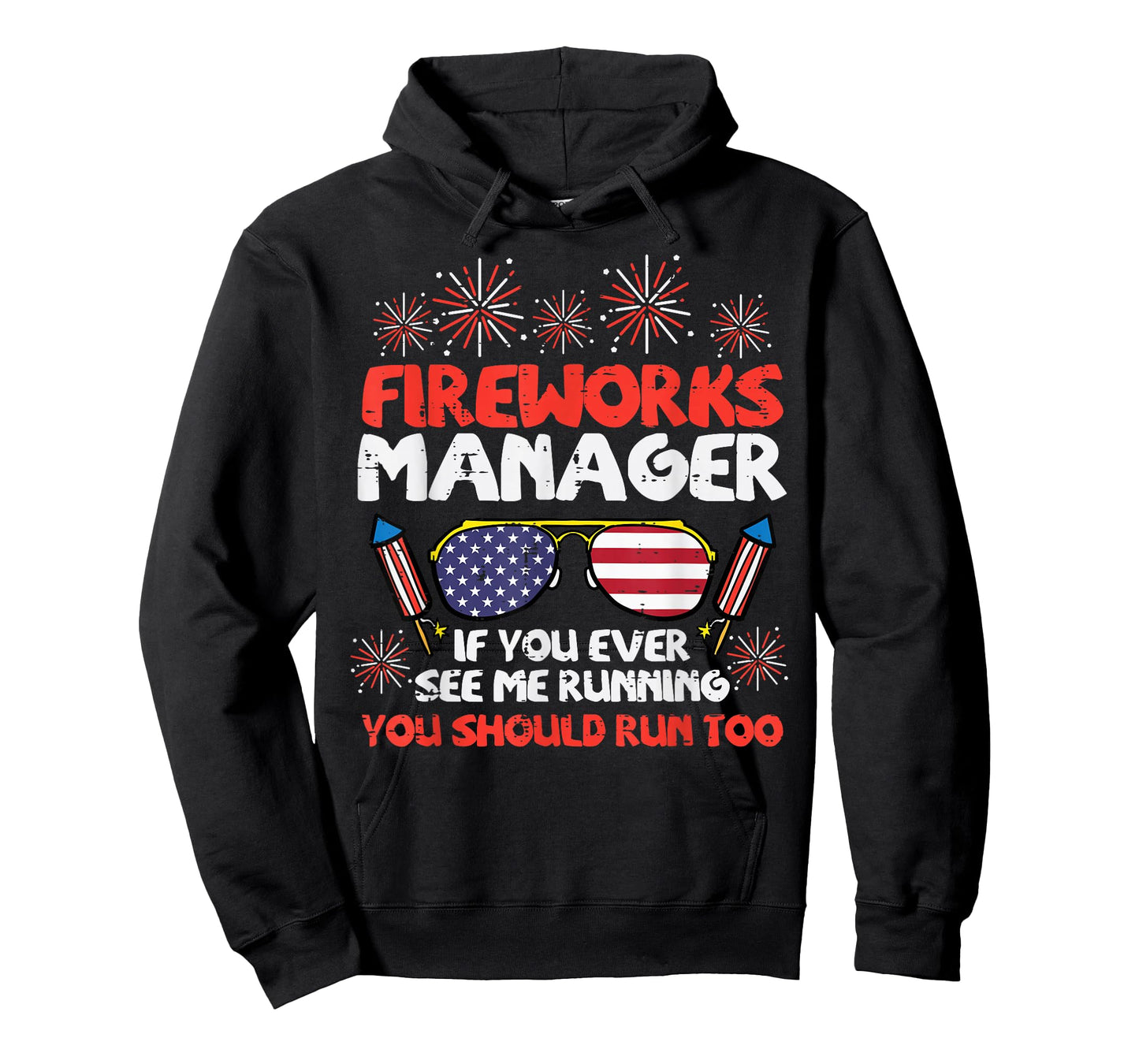 Fireworks Director Run Funny Fourth of July 4th Men Women T-Shirt